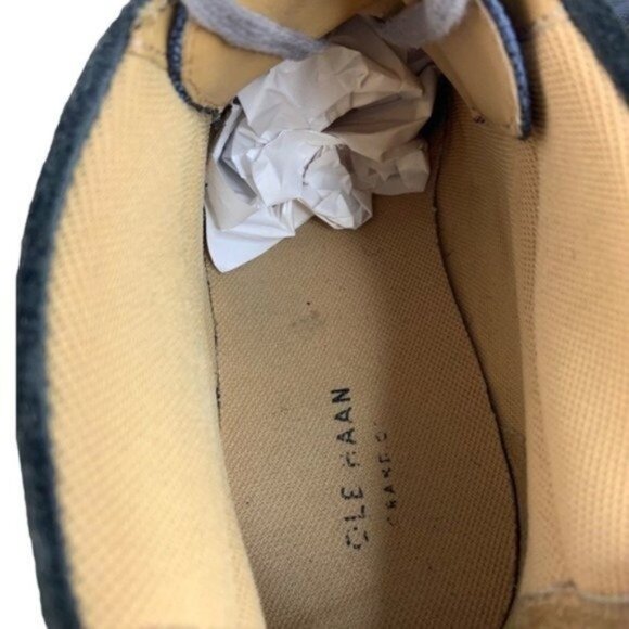 Cole Haan Grand OS Suede Canvas High Top Sneakers - Picture 4 of 9